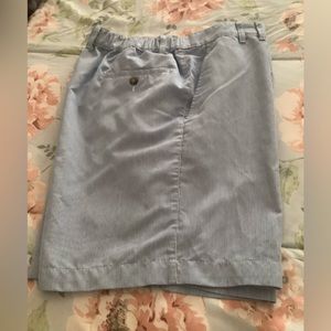 Sun Casuals shorts mens pin stripped blue white 40W